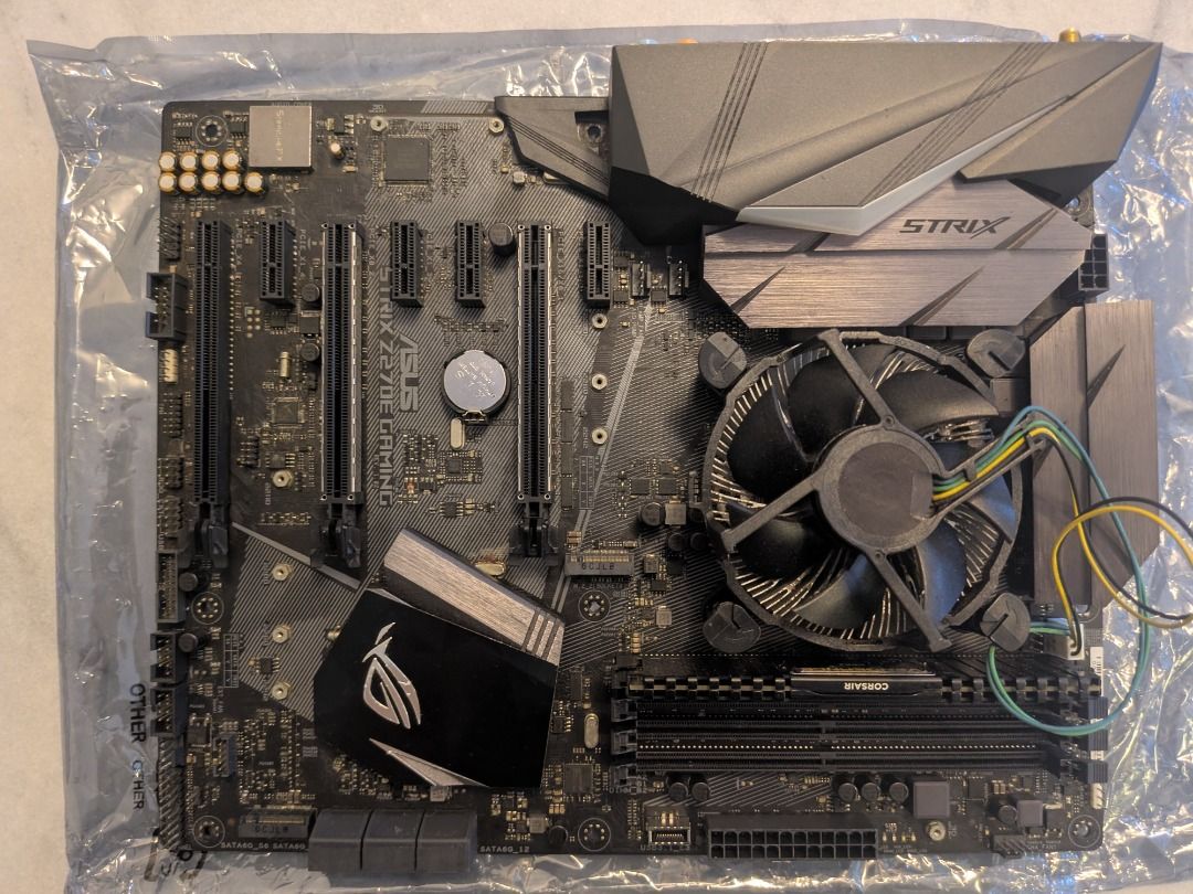 ASUS ROG STRIX Z270E Gaming Motherboard & Core i7-7700 CPU (Category: Computer Parts) located in Singapore. Submitted by veeedka (Listing ID 1376333310, Image 2). Description: ASUS ROG STRIX Z270E Gaming Motherboard & Core i7-7700 CPU.
