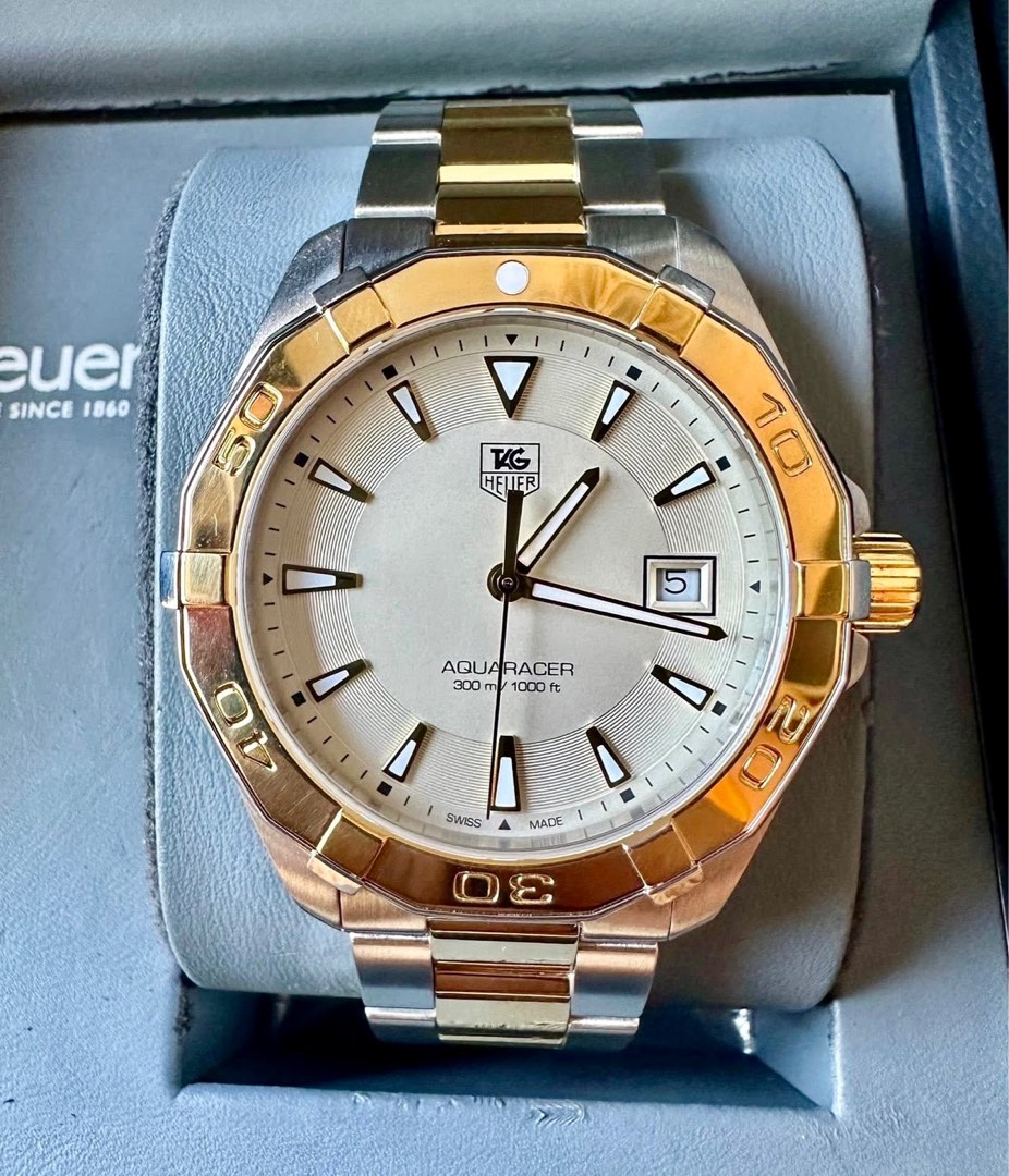 Auth Tag Heuer Aquaracer Two-tone Watch for Men's, Men's Fashion ...