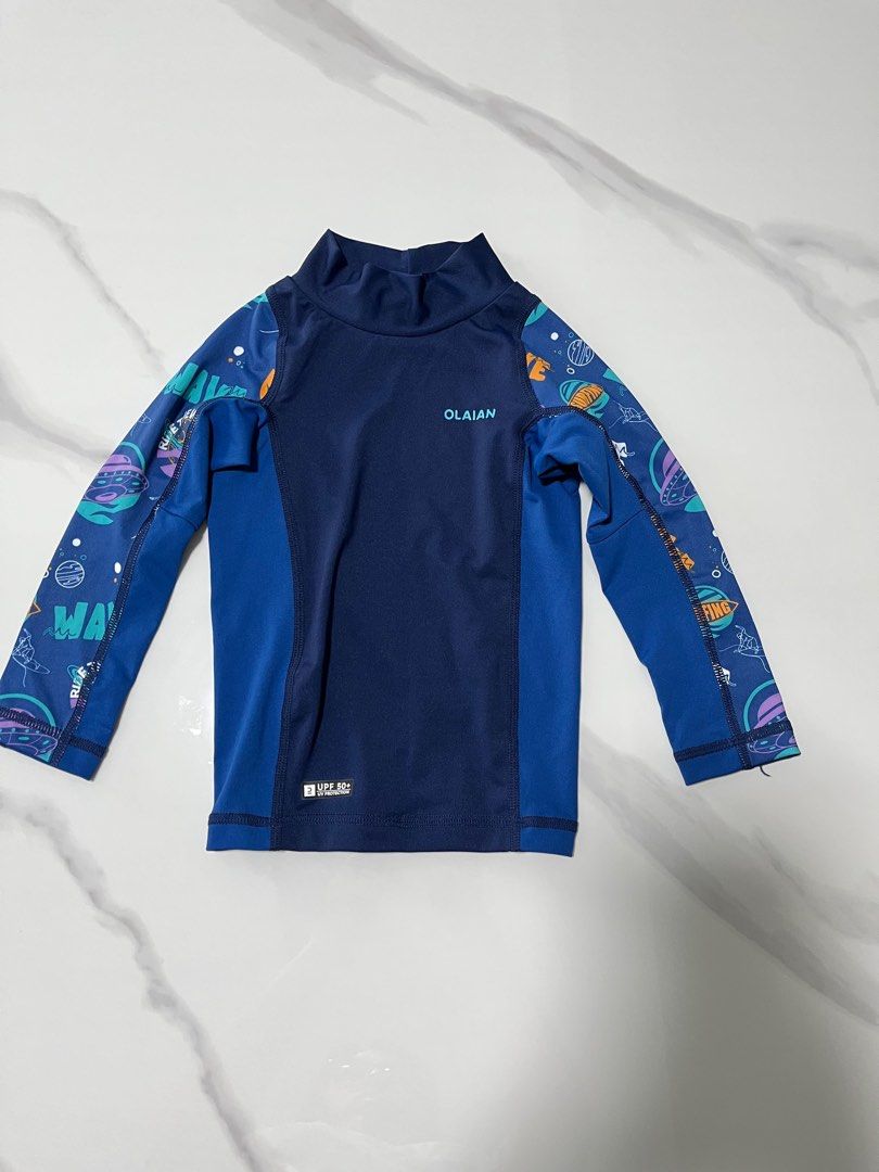 Baby Navy UPF 50+ Long Sleeve Swim top ( 12 to 18 months) (Category: Babies & Kids Fashion) located in Singapore. Submitted by prettyinprintswxm (Listing ID 1376289925, Image 1). Description: Price includes normal mail .