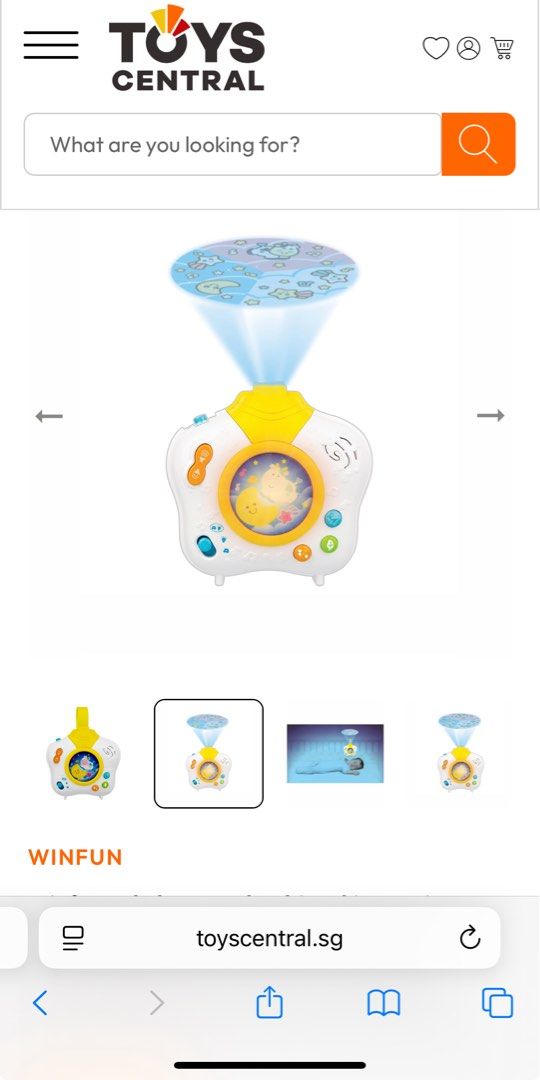 Baby soothing projector (Category: Infant Playtime) located in Singapore. Submitted by ghaceee (Listing ID 1376319028, Image 3). Description: Seldom used, condition 9.5/10 Rotating, full-color projection scene with instrument selection, nature sounds and lighting pattern Soothing lullabies & melodies Description ROTATING FULL COLOR PROJECTION: Creates a calming, visually engaging scene that rotates, promoting a soothing environment in your baby’s