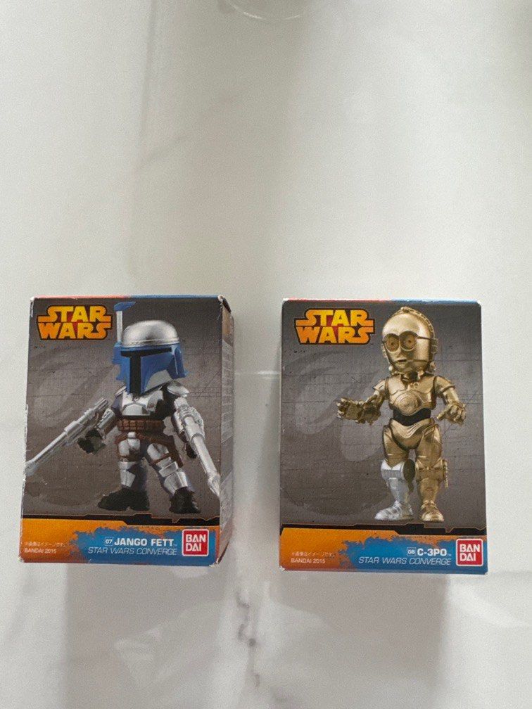 Bandai - Star Wars (Category: Toy Figures) located in Singapore. Submitted by authentic100 (Listing ID 1376294997, Image 1). Description: Star Wars Converge BNIB My loss is your gain. 1. Jango Fett : S$ 23.90 2. C - 3PO : S$ 22.90.