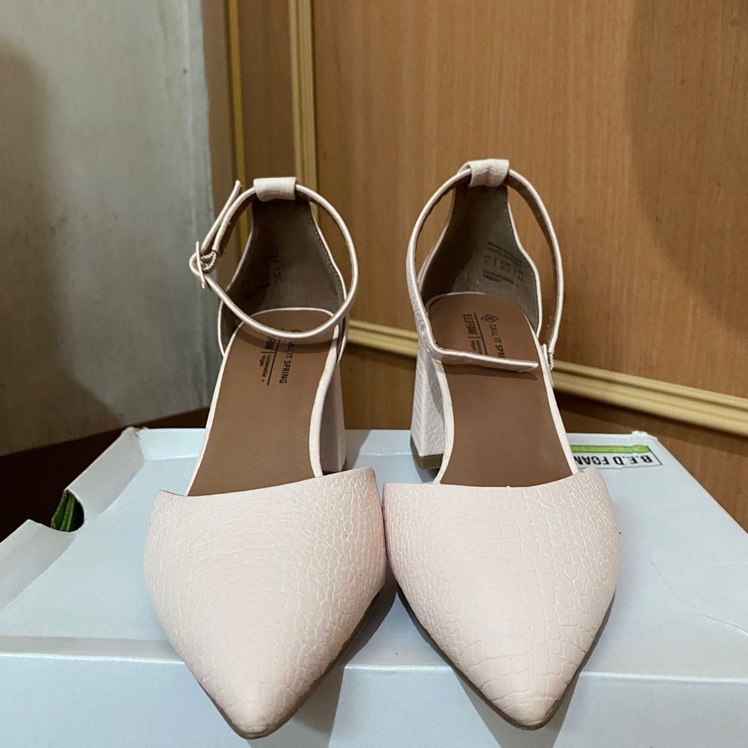 Call It Spring Daliaa Heels (Category: Heels) located in Imus. Submitted by patdeclutter (Listing ID 1376317869, Image 1). Description: - php 1,500 + sf - negotiable! - worn once only - size us 7 - mop: gcash .