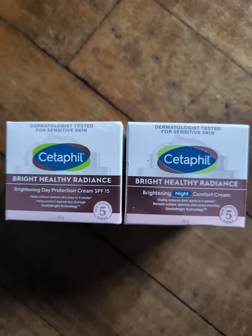 Cetaphil bright night/ day cream (Category: Face Care) located in Manila. Submitted by winnieruss (Listing ID 1376241727, Image 1). Description: 660 each brand new original day cream 12/2027 night cream 2028.