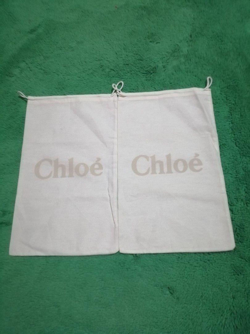 CHLOE DUSTBAG BUNDLE(W-8.5" x H-14") (Category: Luxury Bags & Wallets) located in Iligan City. Submitted by RL_Collections (Listing ID 1376258501, Image 1). Description: *excellent condition *color rate:10/10 *size:pls refer to last picture *clean & ready to use.