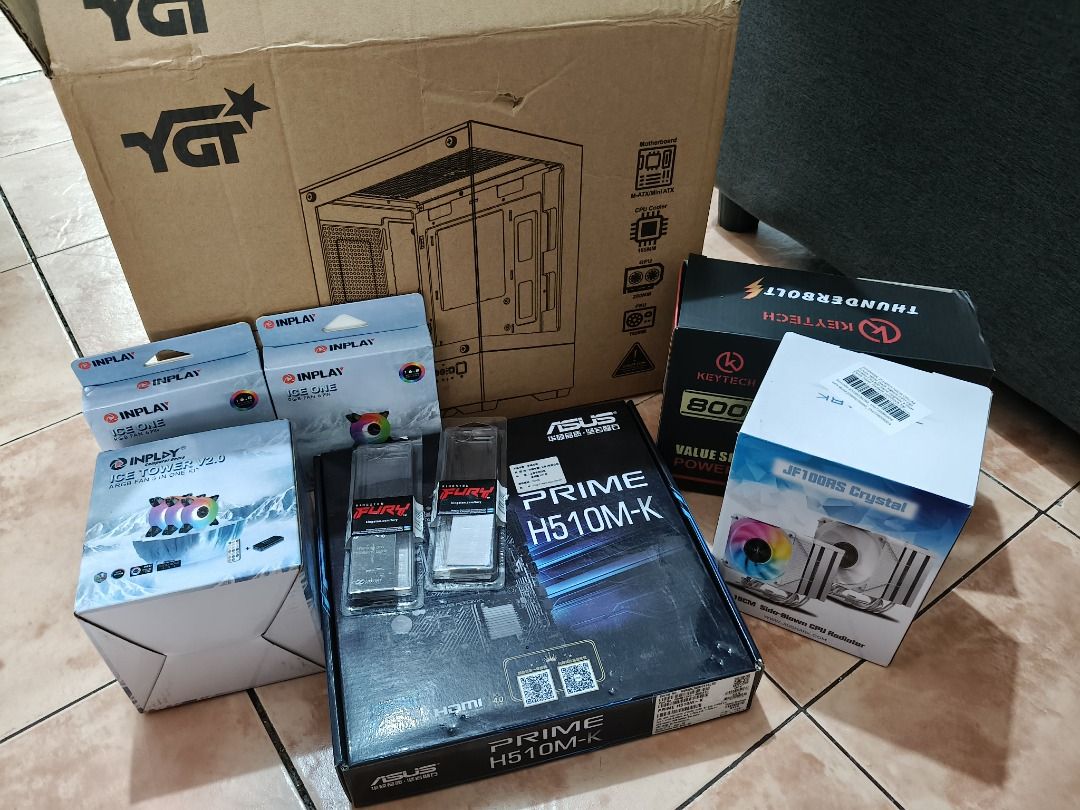 Core i5 11th gen ARGB System unit brand new (Category: Desktops) located in Las Pinas. Submitted by mikko.gomez (Listing ID 1376294884, Image 2). Description: For sale Rush Core i5 11th gen ARGB System unit only paunahan need lang funds All Parts are brand new No Issues 100% Specs: Full Specs: Para iwas tanong Core i5-11400 (6 cores 12 threads) Intel UHD Graphics 730 (Solid sa gaming high fps sa valo) ASUS H510M-K Motherboard 16GB Fury Beast RAM 
