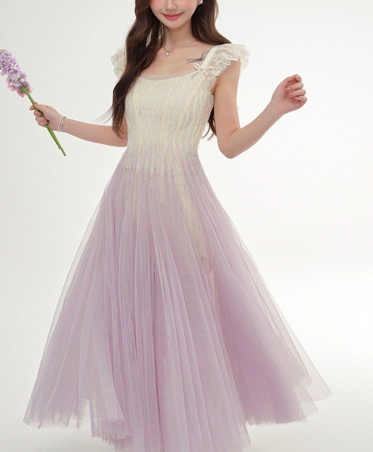 Cute and Flowy Ombre Lavender Gown (Category: Evening dresses & gowns) located in Manila. Submitted by sellingjoitems (Listing ID 1376248159, Image 2). Description: Brand new. Super unique and flowy, cute and perfect for prom or graduation. The color is also super nice. Fits until waistline 30, bustline 36, and length is 49 inches Rfs: does not fit me :(.