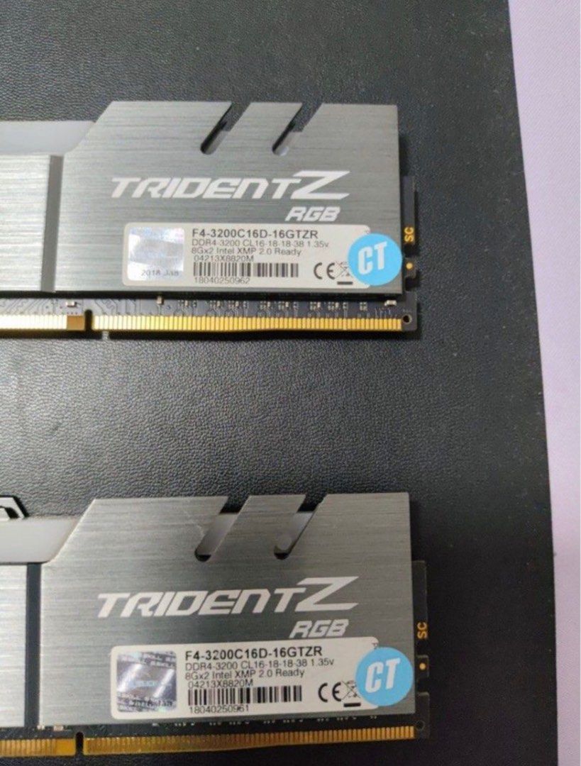DDR4 RAM G.Skill Trident Z RGB 16GB (2x8GB) 3200 MHZ62863084759681111