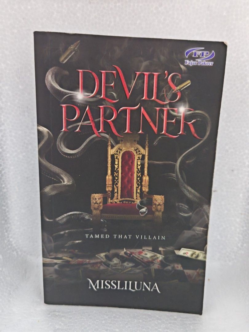 DEVIL'S PARTNER (Category: Storybooks) located in Pekan. Submitted by zz8475 (Listing ID 1376420449, Image 1). Description: "Devil's Partner" oleh Missliluna mengisahkan tentang tiga dalang utama dalam satu permainan, masing-masing dengan matlamat yang sama tetapi strategi yang berbeza. Persoalannya, mampukah pengkhianatan terbongkar dalam situasi ini? Novel ini juga menyentuh tentang bahaya yang mengintai Amra Khayra di mana-mana, dan sama ada A