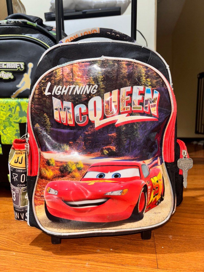 Disney Cars Trolley/ Stroller Bag (Category: Backpacks) located in Quezon City. Submitted by Third (Listing ID 1376334894, Image 1). Description: Disney Cars Trolley/ Stroller Bag -Lightly used, with minor signs of usage but in perfect working condition -Ideal for preschool to grade 1 -RFS: upgraded into a bigger bag -Location: Bagong Silangan, QC 📍Checknoc main, QC.
