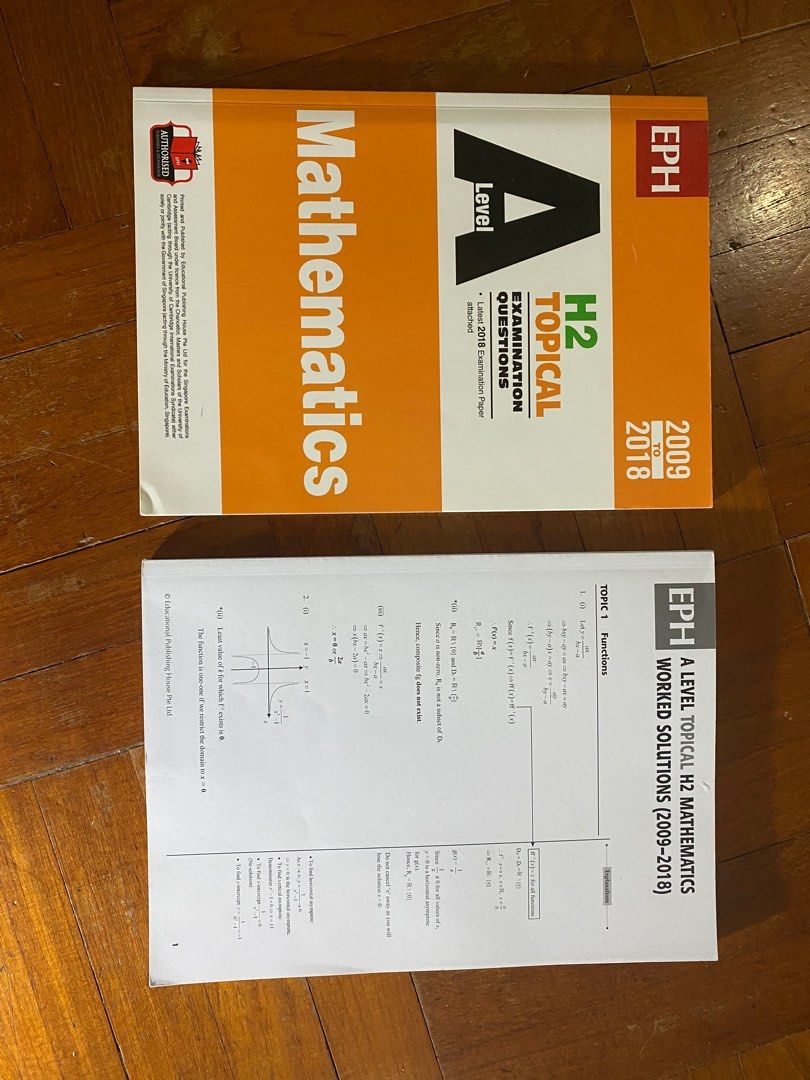EPH H2 Maths Topical Questions 2009-2018, Hobbies & Toys, Books ...
