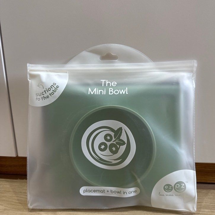 EzPz The Mini Bowl in Sage (Category: Weaning & Toddler Feeding) located in Singapore. Submitted by paperlovestory (Listing ID 1376230187, Image 1). Description: Brand new never used .