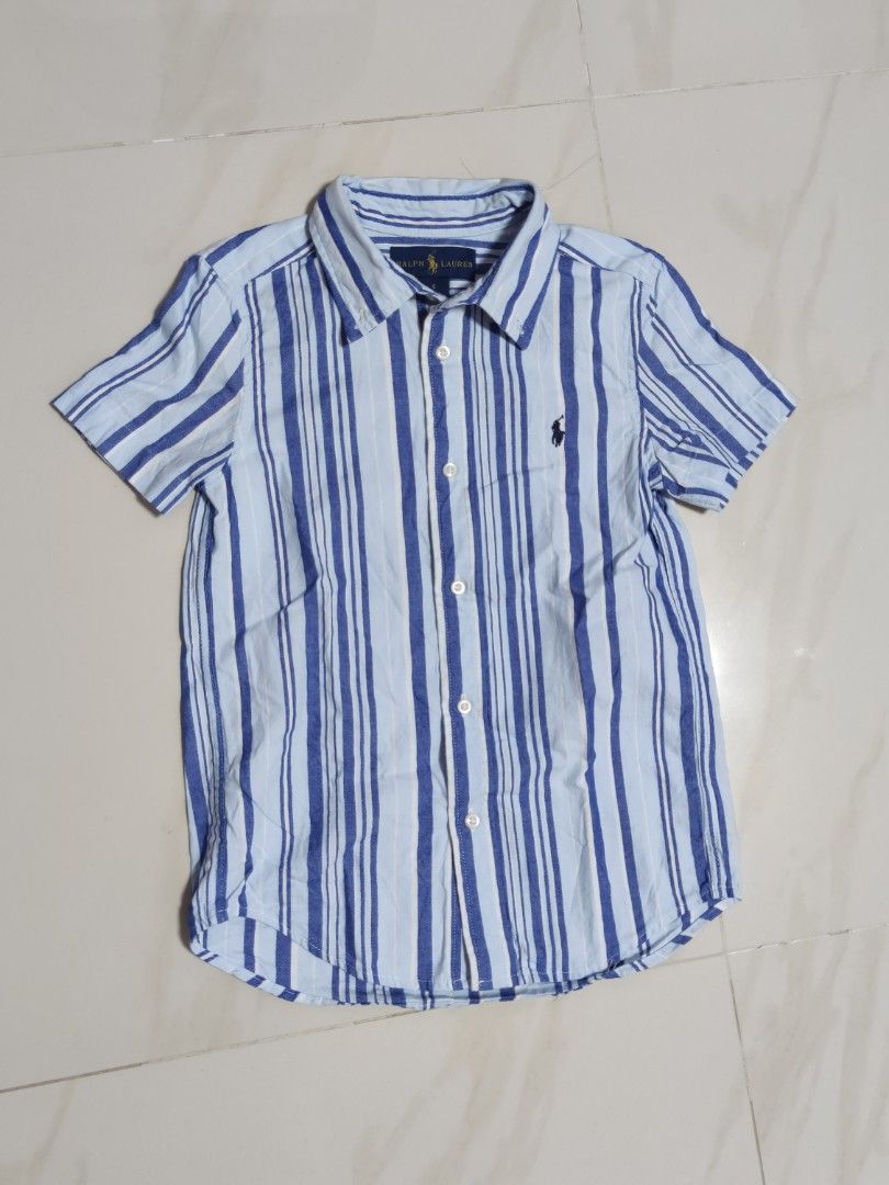 Free mail, kids bundle Ralph Lauren short sleeve Shirt, blue & white stripes, 100% cotton, Uniqlo nylon easy black Shorts, 6 -7yrs (Category: Babies & Kids Fashion) located in Singapore. Submitted by gc_chua (Listing ID 1376222679, Image 2). Description: $10, Free tracked mail Boys bundle Ralph Lauren Shirt & Uniqlo nylon easy shorts Ralph Lauren Shirt: Short sleeve with blue & white stripes, 100% cotton. Good condition, no stains, no tears, no p