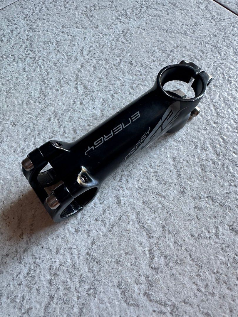 FSA stem (Category: Parts & Accessories) located in Singapore. Submitted by jumponit (Listing ID 1376352069, Image 3). Description: 100mm at 6 degrees, pretty lightweight.