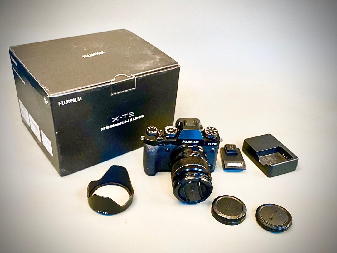 FUJIFILM X-T3 18-55MM KIT (Category: Cameras) located in Paranaque City. Submitted by urbangiz_amb (Listing ID 1376249024, Image 2). Description: ACCS INCLUDED: 1 EXTERNAL FLASH 1 CHARGER 1 BATTERY 1 LENS HOOD 1 BODY CAP 1 LENS CAP RFS - owner upgrading to newer model.