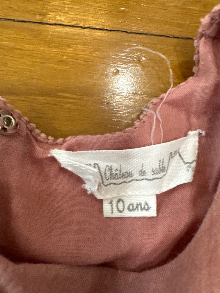 Girl Dress Chauteau de Salle (Category: Babies & Kids Fashion) located in Singapore. Submitted by lettingprelovedgo (Listing ID 1376294031, Image 3). Description: With some stains in the bottom part. Other than that all other areas are in perfect condition. .