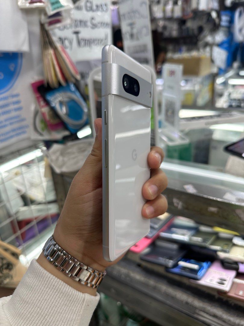 Google Pixel 7 128gb FU No issue (Category: Google Pixel) located in San Juan City. Submitted by javedsgadgetshop (Listing ID 1376387721, Image 2). Description: INSTALLMENT OPTIONS : SPAY LATER / GGIVES / CREDIT CARD! WE BUY AND SELL SO PWEDE MAGBINTA OR SWAP ! Quick Specs : Google Pixel 7 •128gb •US Variant •Good batt health •Factory Unlock •95% Smoothness •No hidden issue | No Repaired •100% Authentic | Not Refurbished •w/ OEM Charger & store w