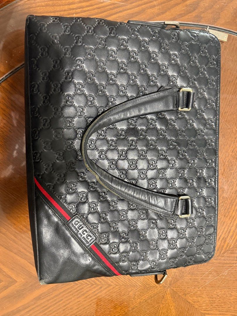 Gucci GG Monogram laptop bag (Category: Luxury Bags & Wallets) located in Tagbilaran City. Submitted by fabulousdealsbhl (Listing ID 1376296966, Image 1). Description: Very nice! No flaws. Gucci GG Monogram Leathe. Selling Price: Php12000 + Shipping Fee.