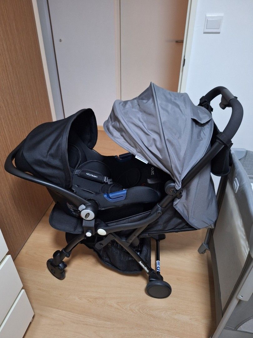 Hamilton X1 (Grey) & Xeno infant seat (Category: Strollers) located in Singapore. Submitted by brotherrock (Listing ID 1376353266, Image 1). Description: Hardly use. Baby did not like to be in stroller or car seat. no tear, stain or damage. practically in brand new condition. Comes with Xeno infant car seat and extra pouch. Can deliver. Hamilton X1 Instructions https://youtu.be/nPgnTKr_Yhc?si=CAuVP4tEJua5TznX contact 96178156.