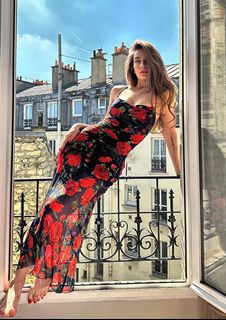knee length dresses for ladies Ilaria Halter Maxi Dress main image 1