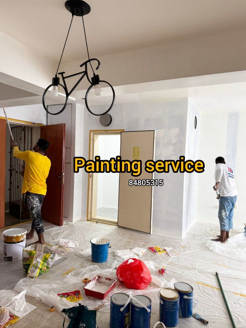 House painting service #3 room flat painting #4 room flat painting service #whole house ceiling painting #Bedroom painting #livingroom painting.62853067574914110