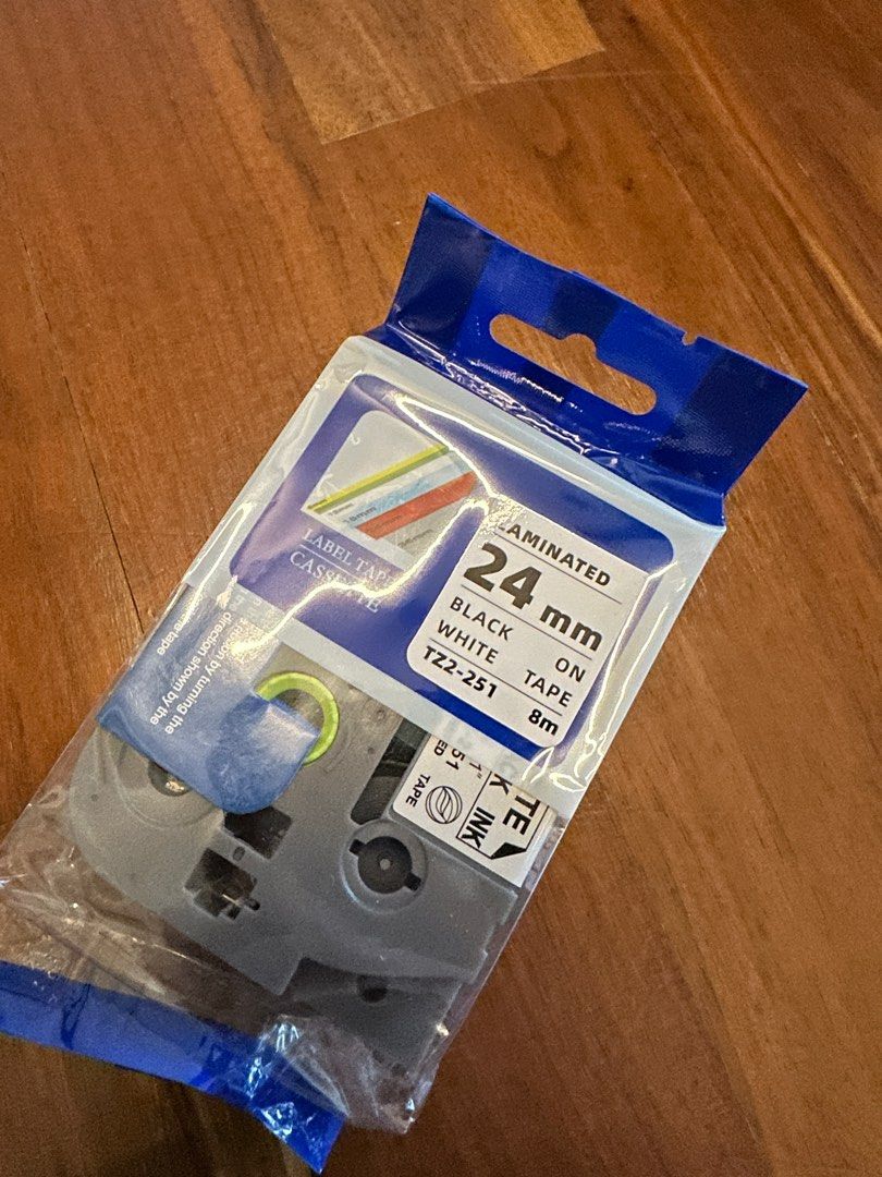 Label Cartridges TZ2 (Category: Printers, Scanners & Copiers) located in Singapore. Submitted by nicholas.bay (Listing ID 1376274208, Image 2). Description: $3 per pack Current Stock: 7x 24MM Black on Yellow 5x 24MM Black on White 10x 12MM White on Black 5x 12MM Black on Yellow 5x 9MM Black on Yellow 5x 9MM Black on White 5x 9MM White on Black .