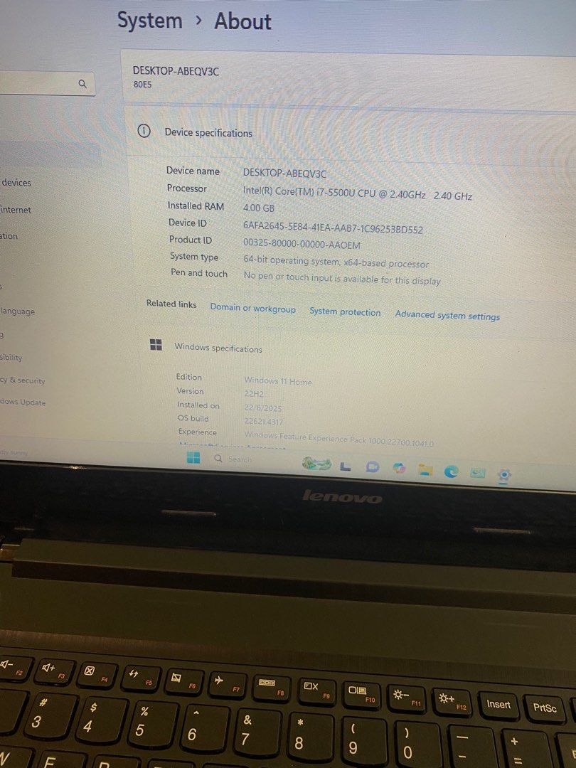 Lenovo i7 (15.6”) Laptop with Latest windows 1162863060614786112