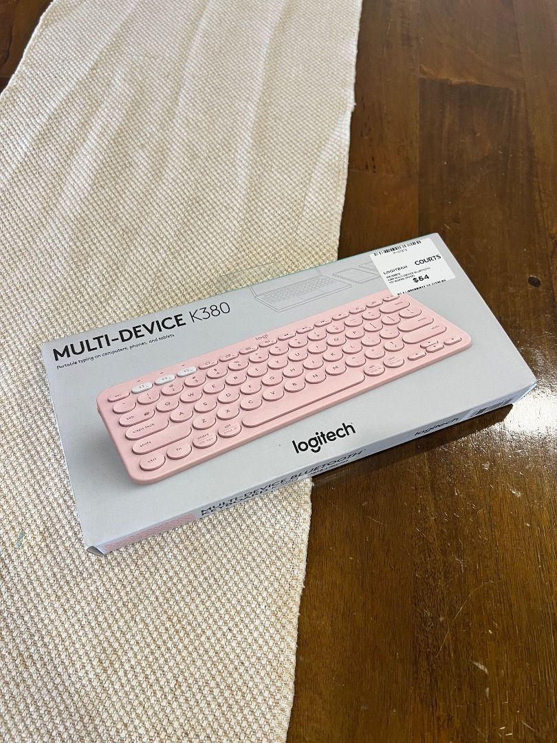 Logitech Multi-Device Bluetooth K380 Keyboard - Pink628630594118421120