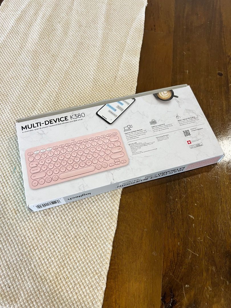 Logitech Multi-Device Bluetooth K380 Keyboard - Pink62863059411842111
