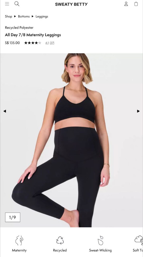 Maternity tights sweaty betty, Women's Fashion, Maternity wear on