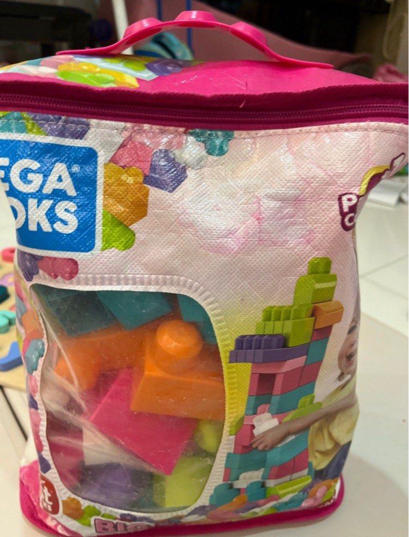Mega blocks toddler building play (Category: Infant Playtime) located in Singapore. Submitted by srezzi (Listing ID 1376262555, Image 2). Description: Mega blocks - have 4 bags of this. Each 7$. Can negotiate for fast sale and bulk buys.