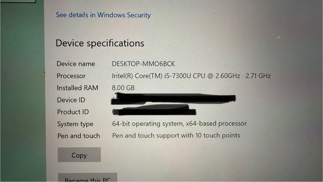Microsoft Surface Pro i5-7300U 8GB RAM Tablet62863060625155114