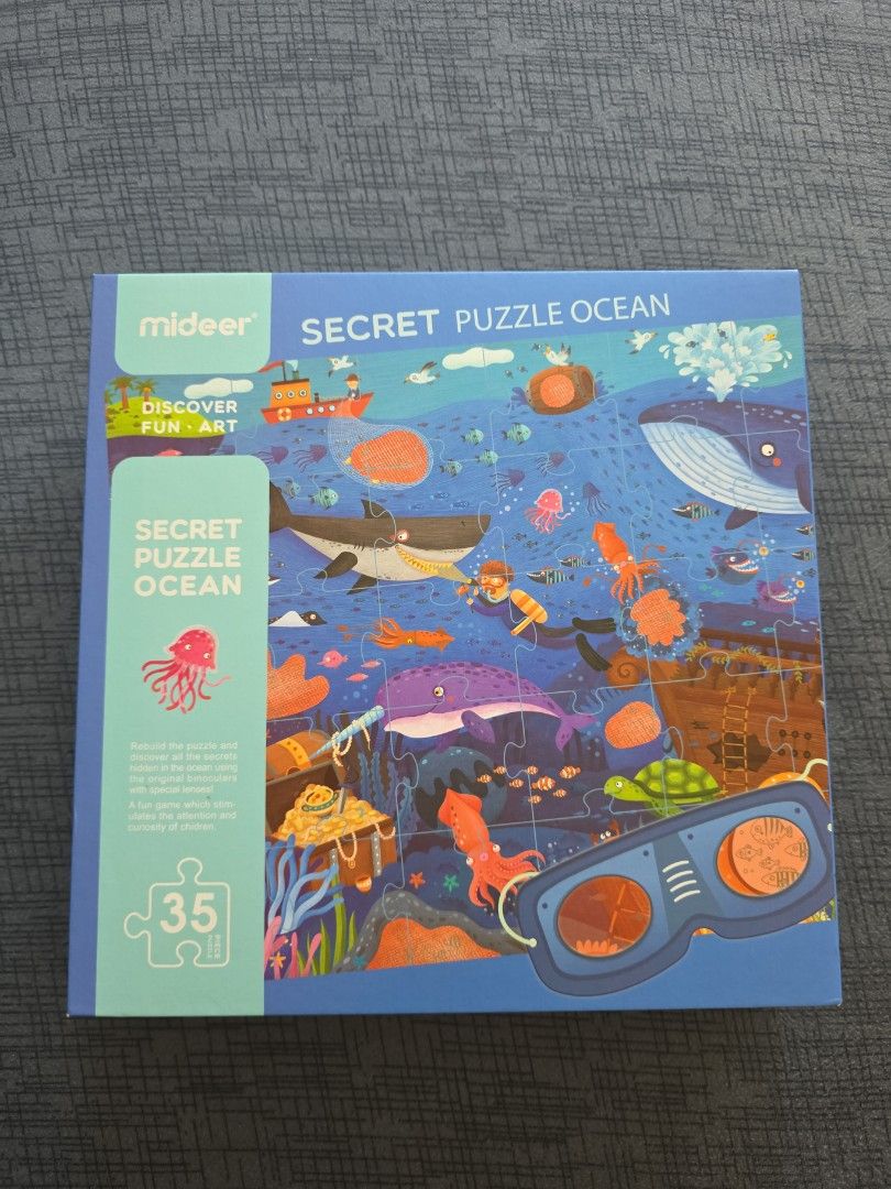 Mideer secret ocean puzzle (Category: Infant Playtime) located in Singapore. Submitted by dannie.t (Listing ID 1376271028, Image 1). Description: Not played much hence still very new.
