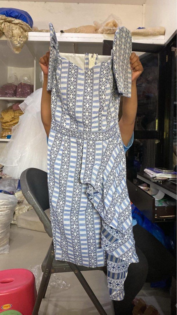 Modern Filipiana Outfit (Category: Dresses) located in Batangas. Submitted by ellepicks (Listing ID 1376398092, Image 2). Description: Used once lang. Up to 30 inches waist.