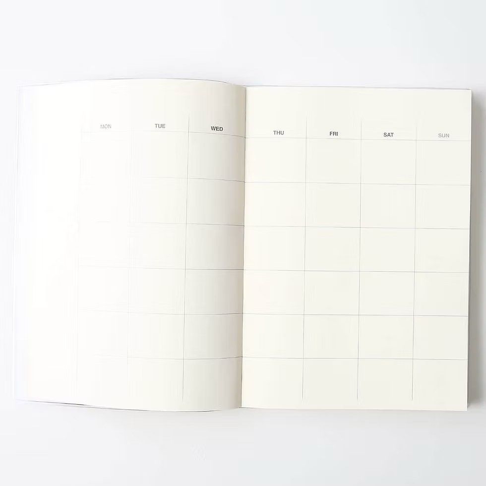 MUJI A5 Undated Planner (Category: Stationery & School Supplies) located in Muntinlupa City. Submitted by sgvcreates (Listing ID 1376238104, Image 1). Description: Brand new MUJi Undated Planner.