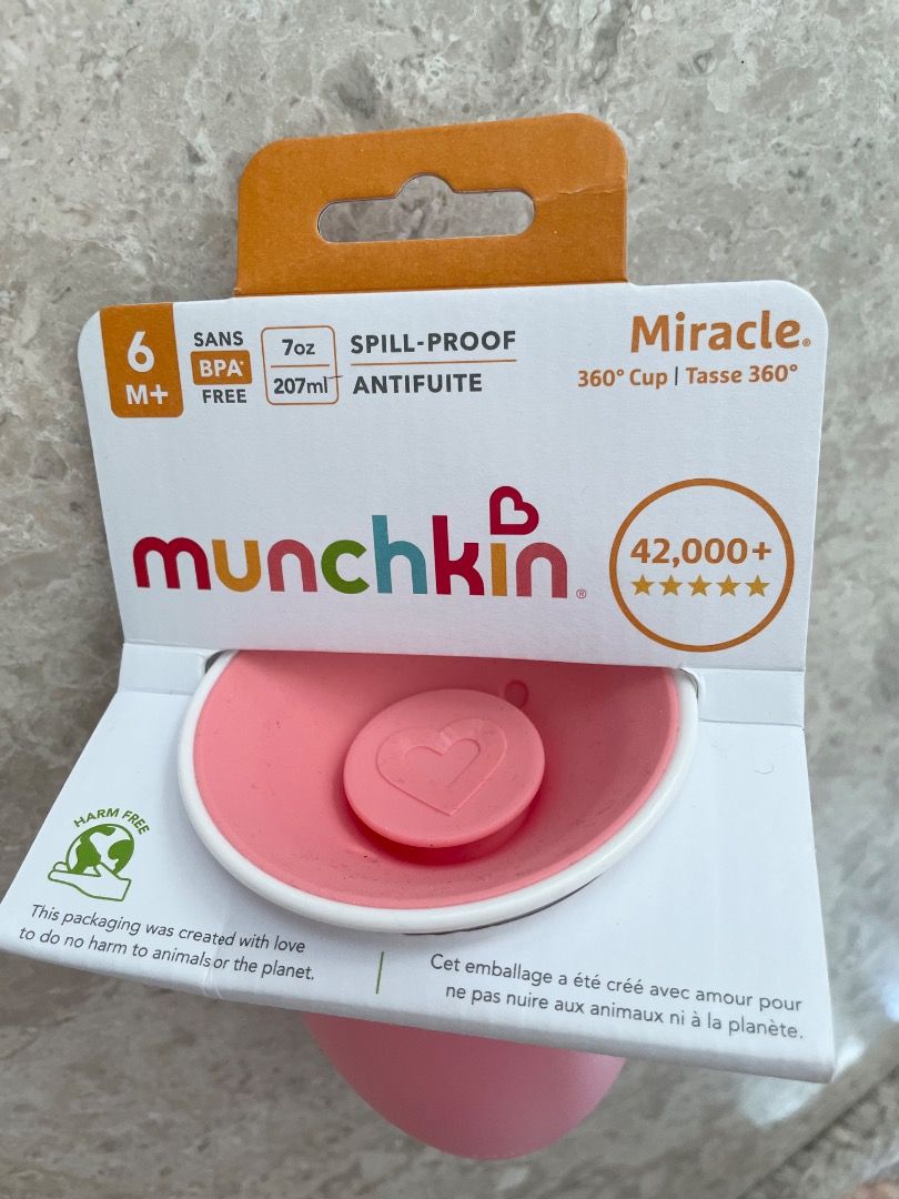 Munchkin miracle 360 sippy cup (Category: Weaning & Toddler Feeding) located in Singapore. Submitted by sophiesinga (Listing ID 1376310025, Image 2). Description: Brand new with tags, never used. .