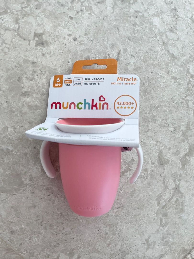 Munchkin miracle 360 sippy cup (Category: Weaning & Toddler Feeding) located in Singapore. Submitted by sophiesinga (Listing ID 1376310025, Image 1). Description: Brand new with tags, never used. .