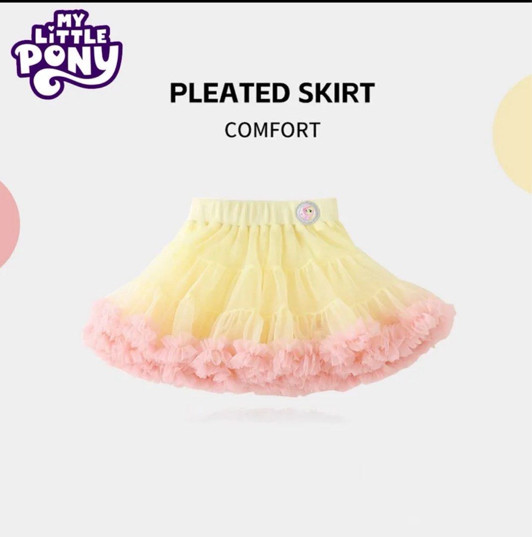 my little pony tiered skirt (Category: Babies & Kids Fashion) located in Singapore. Submitted by lollipop64 (Listing ID 1375792977, Image 1). Description: super soft mesh pleated skirt in 4 colours (refer to pic ) preorder and will arrived 3 weeks via sea ship sizes available : 90 (suitable for 83 -90cm) 100 (suitable for 90-100cm) 110 ( suitable for 100-110cm) 120(suitable for 110-120cm) 130(suitable for 120-130cm) 140(suitable 130-140cm) .