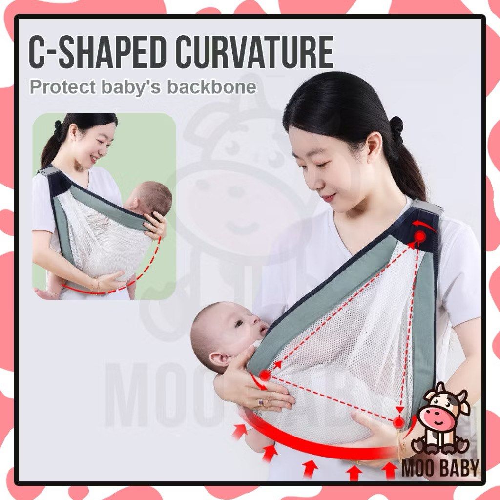 Newborn Baby Carrier 0m - 36m (Category: Carriers & Slings) located in Singapore. Submitted by aliciakum (Listing ID 1376225414, Image 3). Description: Used once - twice only. Still in a very good condition. Let go asap. Colour: Mesh Grey as per 1st image. Reason to sell: Not using it. .