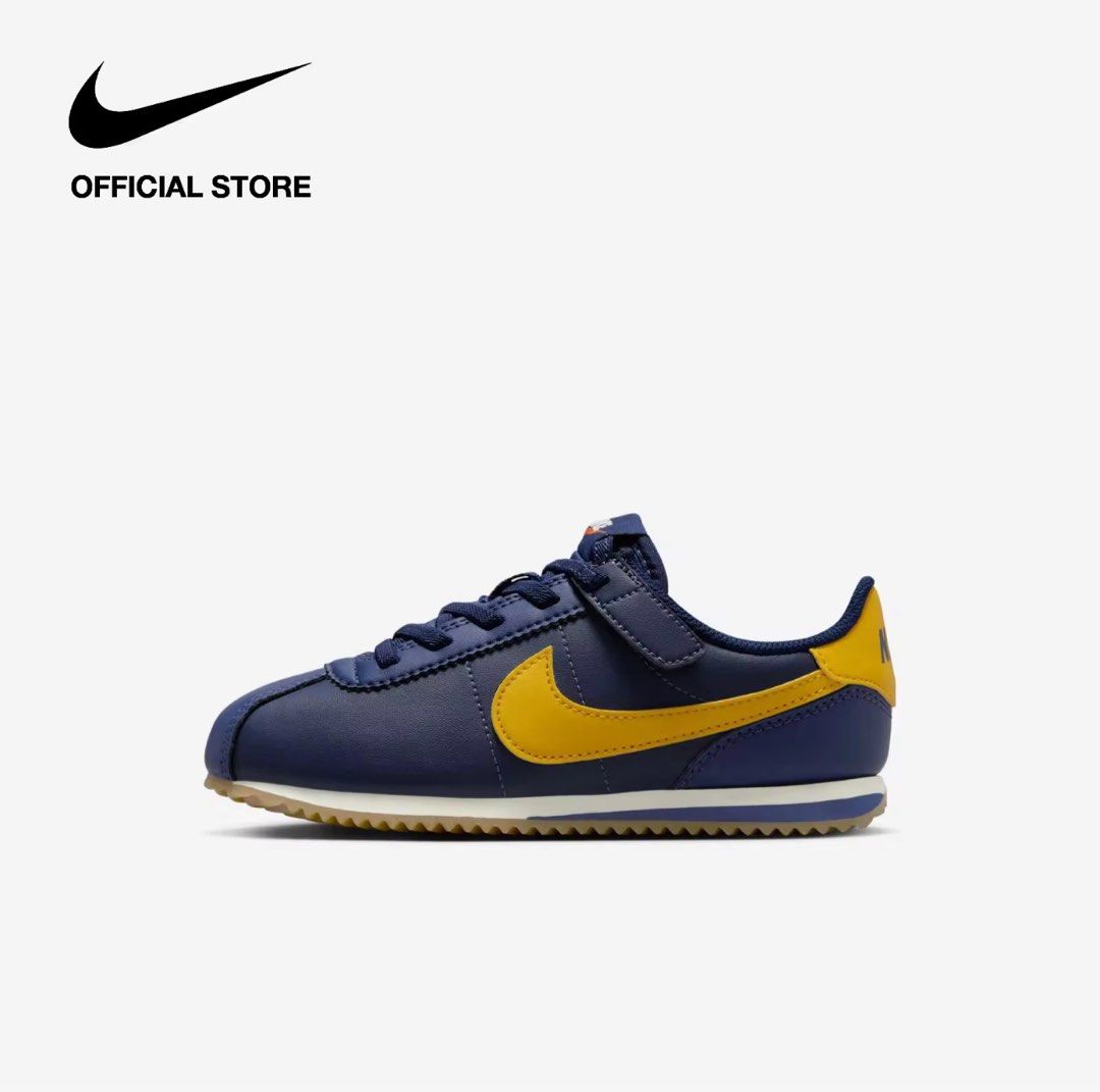 Nike Kids' Cortez - Midnight Navy (10.5C) (Category: Babies & Kids Fashion) located in Tacloban City. Submitted by preluvdby_e (Listing ID 1376385409, Image 2). Description: Size: 10.5C Slimfit siya so more or less would fit 15-17cm Pacheck nalang din size chart sa nike pero since slim fit to parang this runs small eh Used few times lang.