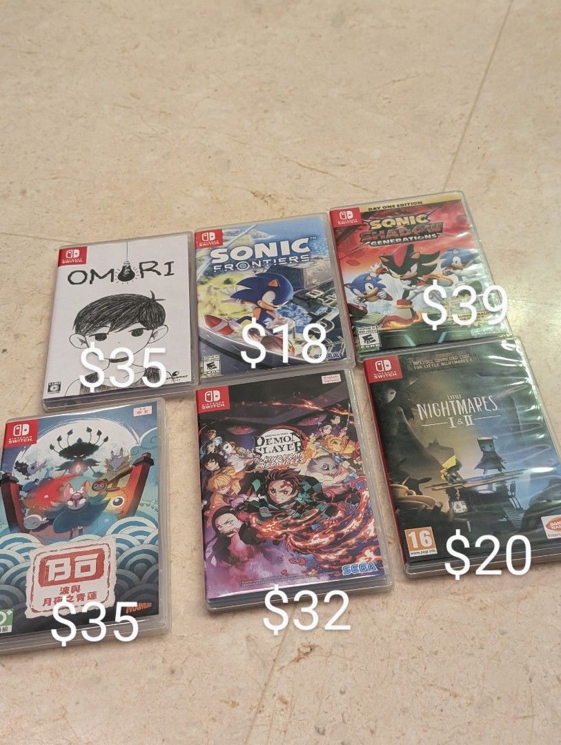 Nintendo Switch Games omori bo path of the teal lotus sonic frontiers shadow generations demon slayer  nightmares Ii 262863061064835111