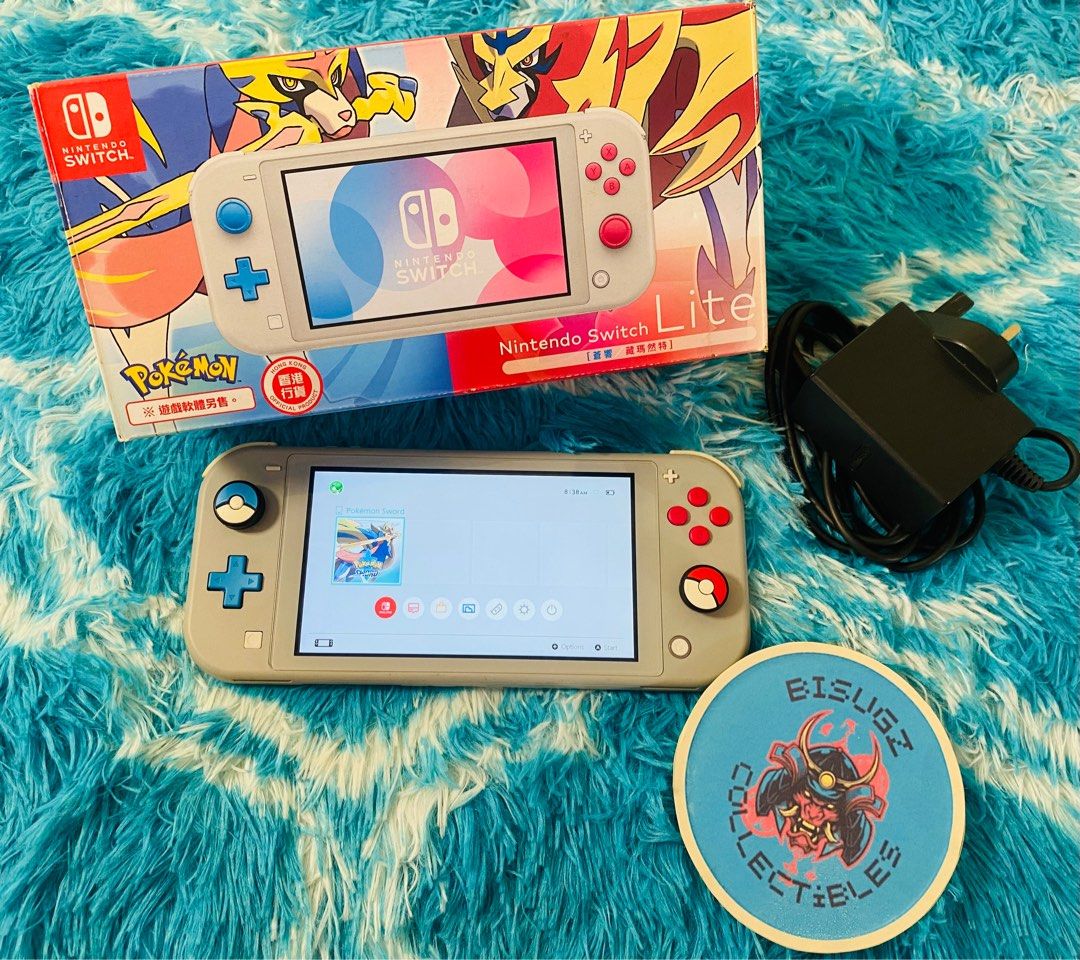 Nintendo Switch Lite Limited Pokemon Sword and Shield with Box (Category: Nintendo) located in Manila. Submitted by bisugz.collectibles (Listing ID 1376219045, Image 2). Description: Pokemon Sword And Shield Limited Edition Switch Lite - Almost New -Complete with Box and Manuals - Pre Installed Game Pokemon Sword - Nationwide Shipping Available Price : 9,995.
