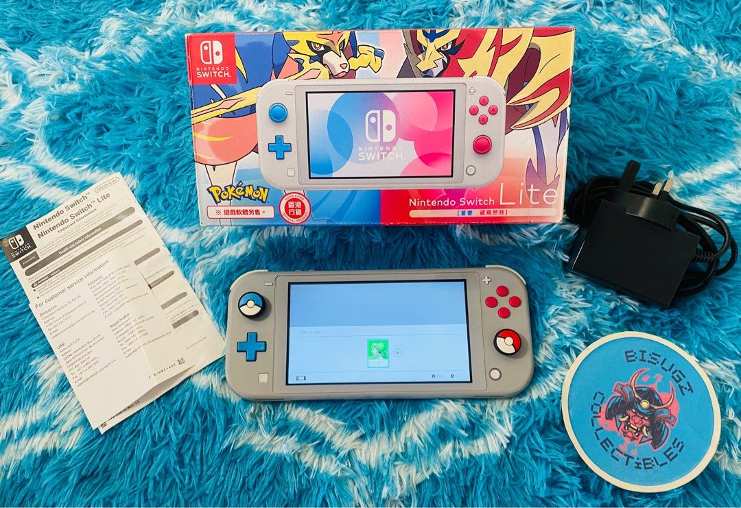 Nintendo Switch Lite Limited Pokemon Sword and Shield with Box (Category: Nintendo) located in Manila. Submitted by bisugz.collectibles (Listing ID 1376219045, Image 3). Description: Pokemon Sword And Shield Limited Edition Switch Lite - Almost New -Complete with Box and Manuals - Pre Installed Game Pokemon Sword - Nationwide Shipping Available Price : 9,995.