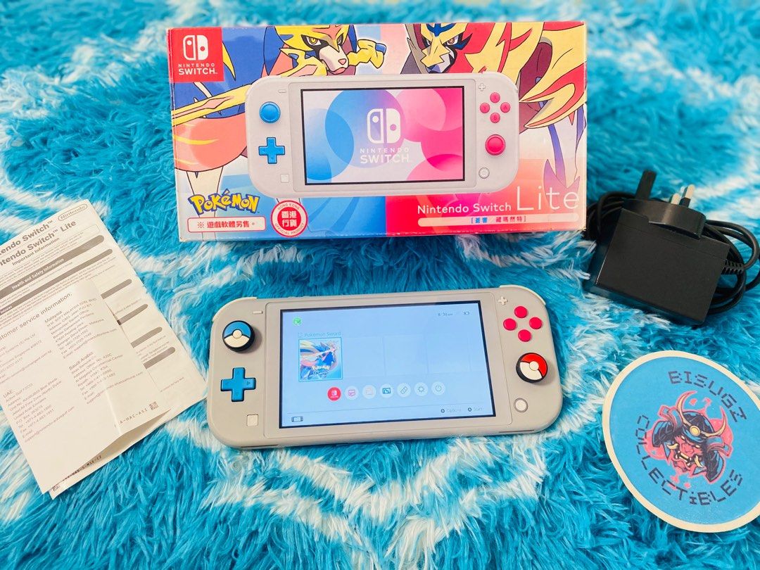 Nintendo Switch Lite Limited Pokemon Sword and Shield with Box (Category: Nintendo) located in Manila. Submitted by bisugz.collectibles (Listing ID 1376219045, Image 1). Description: Pokemon Sword And Shield Limited Edition Switch Lite - Almost New -Complete with Box and Manuals - Pre Installed Game Pokemon Sword - Nationwide Shipping Available Price : 9,995.