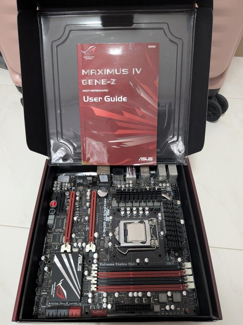 Old PC Parts - Mobo, CPU, RAM, Liquid Cooler, Case Fan, GPU, Keyboard62863084706946111