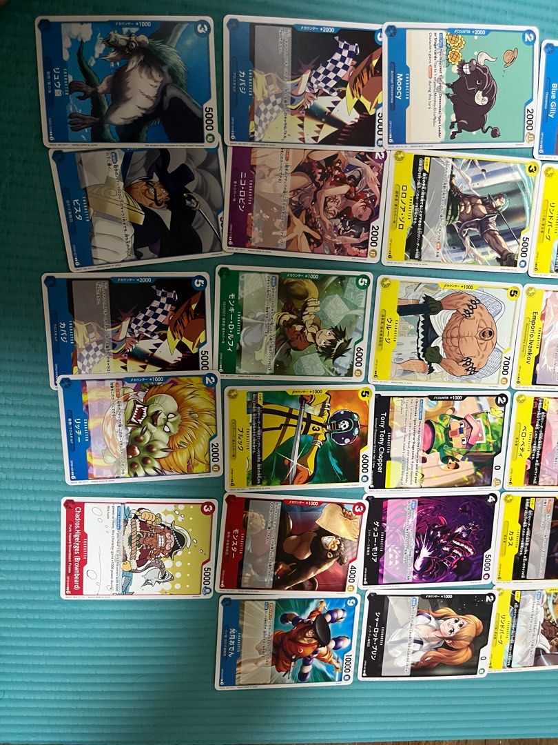 One piece - Common Cards (Category: Raw Singles) located in Manila. Submitted by torralbarv (Listing ID 1376282032, Image 2). Description: One piece common cards Japanese and English translation RFS - Decluttering Php 15 per card Can give discount if buyer will get a bundle. Delivery will be shouldered by buyer. Delivery options Lalamove Grab.