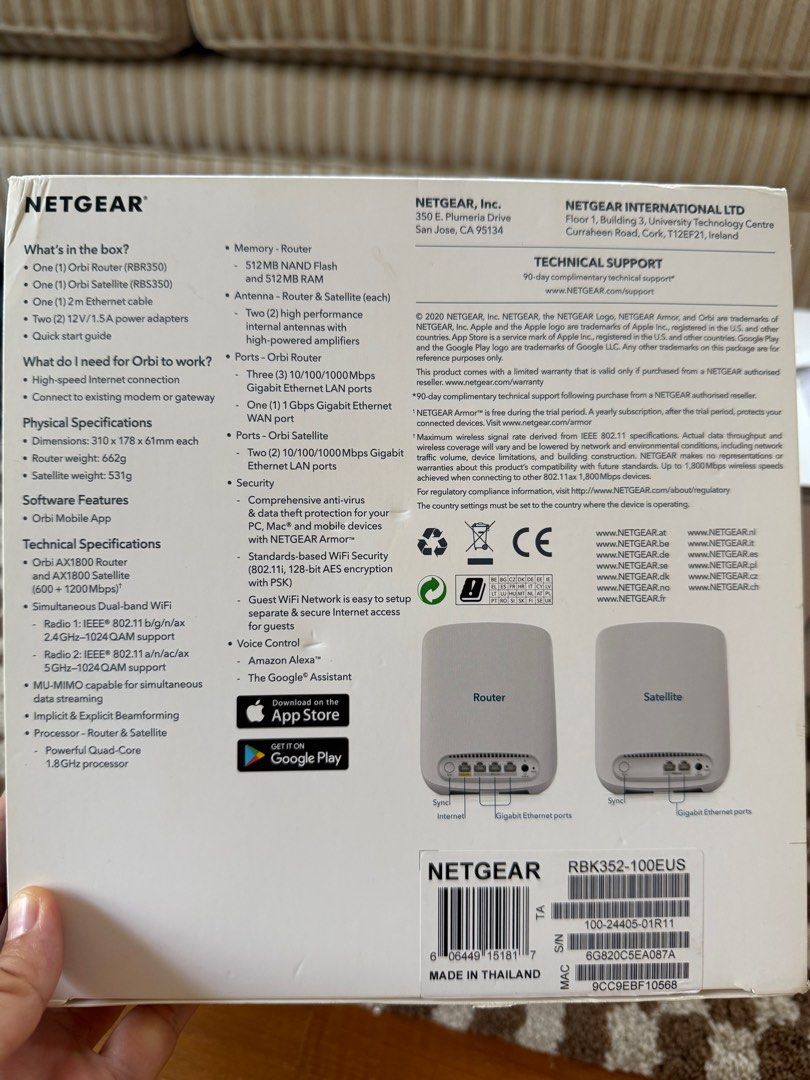 Orbi  Dual-band Mesh Wifi 6 System63168000499330111