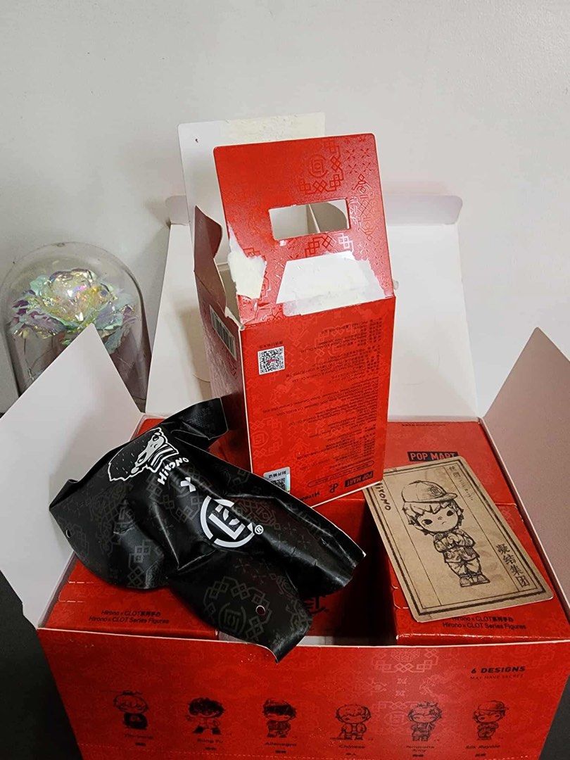 POP MART HIRONO X CLOT SET (Category: Designer & Blind Box Toys) located in Batangas. Submitted by 4thside (Listing ID 1376316427, Image 2). Description: ✨ HIRONO X CLOT (Confirmed Blind Box/Opened Box from Bottom/ Sealed Foil) ✨ Description: Unbox the magic with this authentic Pop Mart Hirono x Clot collectible featuring Hirono! This figure is perfect for Pop Mart enthusiasts, collectors, or as a charming gift for someone special. 🧸 Item: Hiron