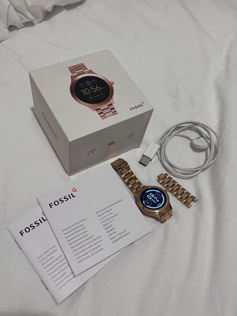 Preloved SmartWatch Fossil Q Venture Gen 3, Rose Gold - Main Image