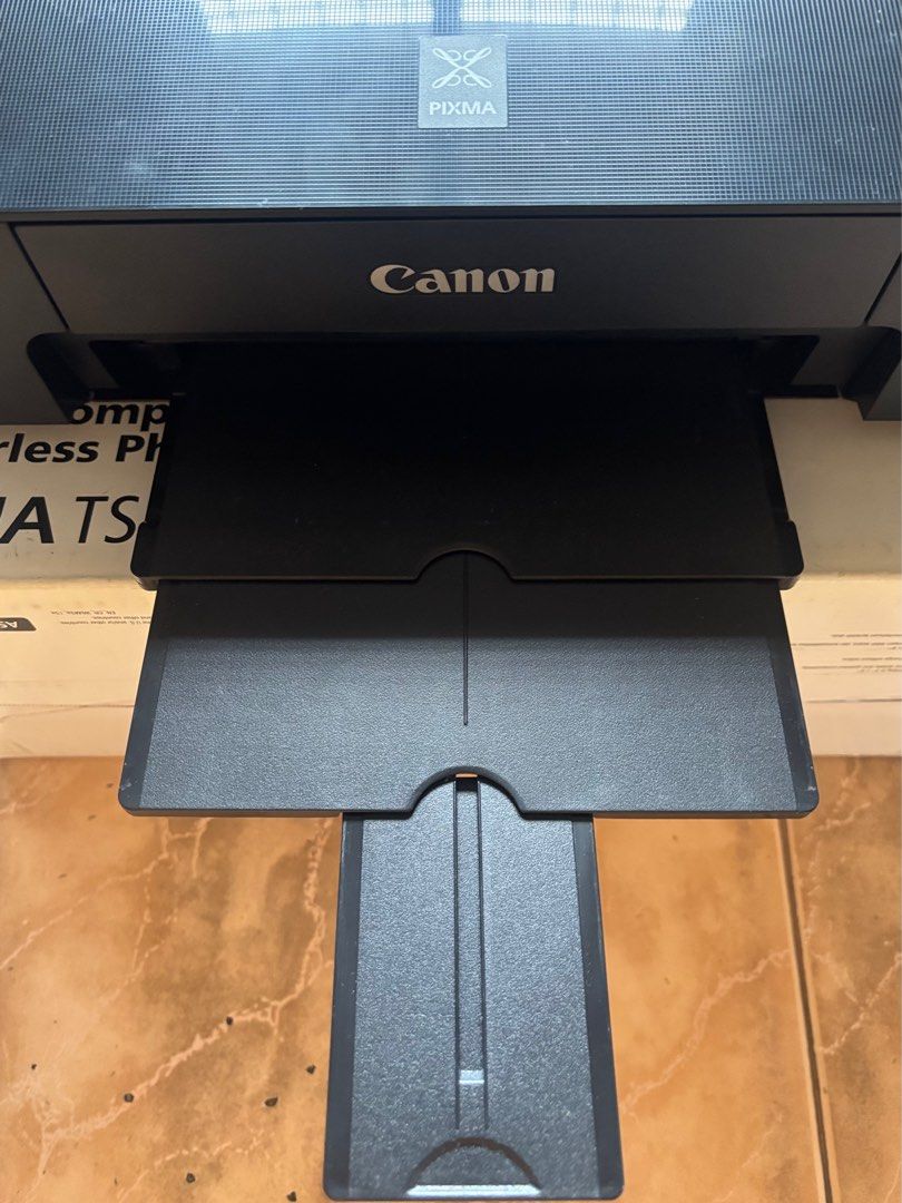 Printer | Canon Pixma TS207 (Category: Printers, Scanners & Copiers) located in Valenzuela. Submitted by astrid0327 (Listing ID 1376256596, Image 3). Description: Canon Pixma TS207 Used few times and in good condition * Wired printer * Print only (no scan or photocopy) * No other issue * No history of repair * With box and manual Note: need cartridge ink replacement RFS: declutter .