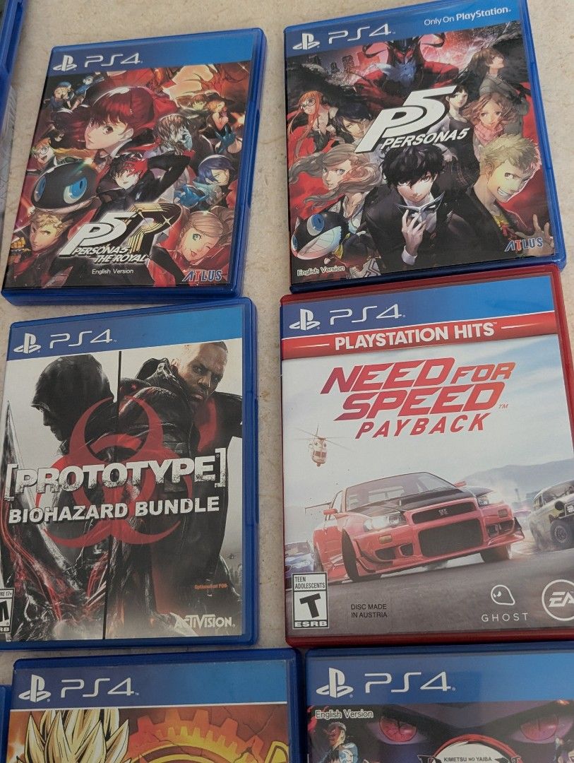 PS4 Games ps5 games demon slayer back 4 blood Dragonball XenoVerse xv need for speed payback person 5 royal  prototype biohazard bundle Yakuza 0 zero kiwami 262853058570369113